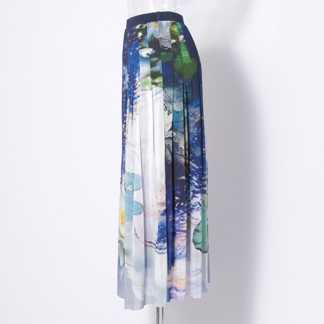 Night blooming waterlily print スカート 詳細画像 ブルー系マルチ 2