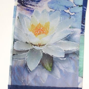 Night blooming waterlily print パンツ 詳細画像