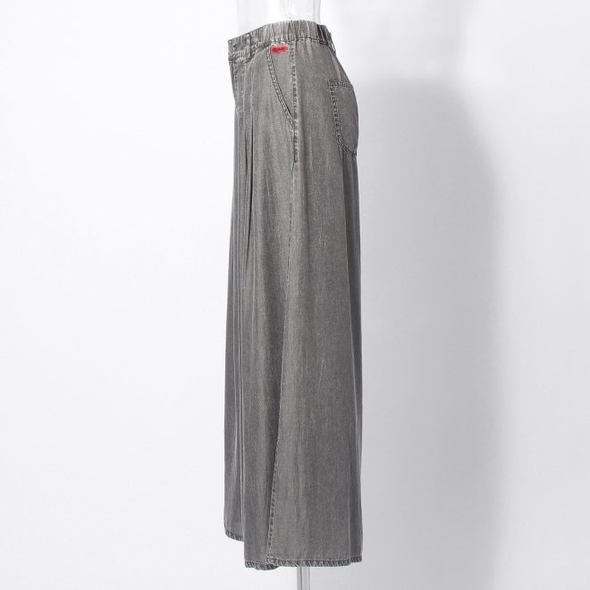 WLC バイオシルクタックワイドフレア パンツ 詳細画像 グレー 2