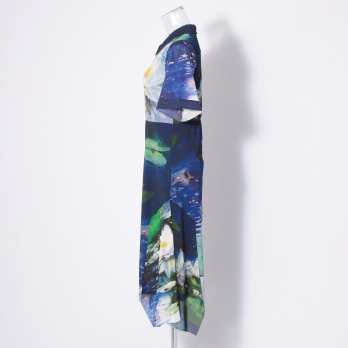 Night blooming waterlily print ドレス 詳細画像