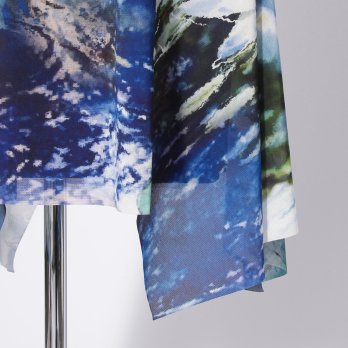 Night blooming waterlily print ドレス 詳細画像
