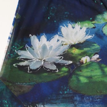 Night blooming waterlily print ドレス 詳細画像