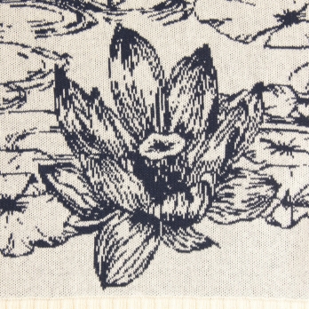 Waterlily jacquard ニットベスト 詳細画像