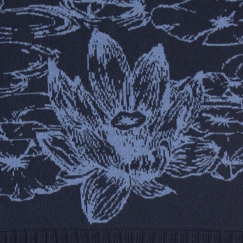 Waterlily jacquard ニットベスト 詳細画像