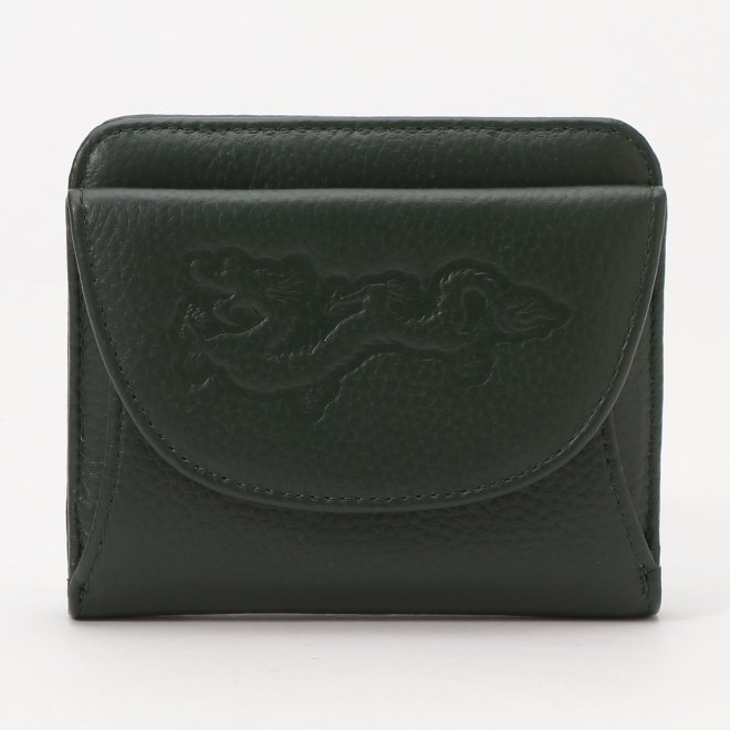 Leather dragon emboss Wallet 詳細画像 グリーン 1