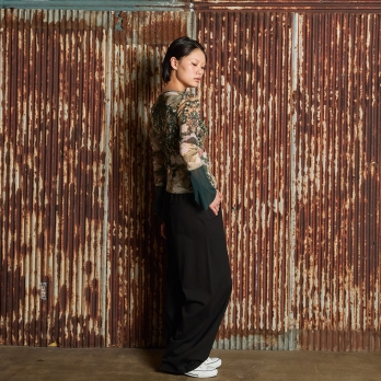 【COMING SOON】Buddha print net ブラウス 詳細画像
