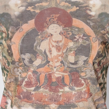【COMING SOON】Buddha print net ブラウス 詳細画像