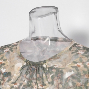 【COMING SOON】Buddha print net ブラウス 詳細画像