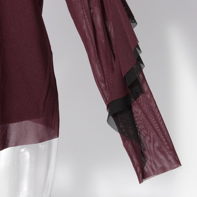 【COMING SOON】Layered net ブラウス 詳細画像 レッド 6