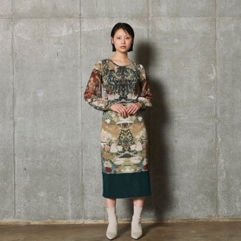 【COMING SOON】Buddha print net スカート