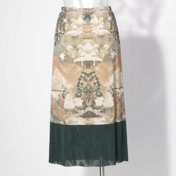 【COMING SOON】Buddha print net スカート 詳細画像