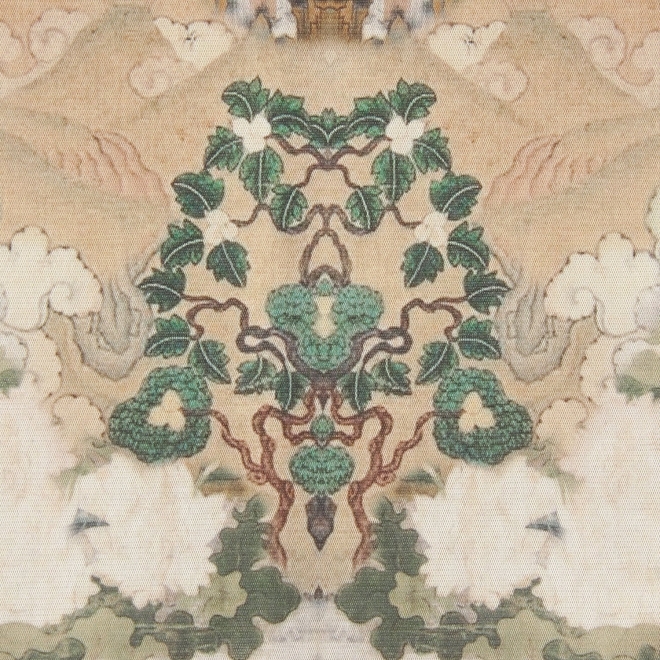 【COMING SOON】Buddha print net スカート 詳細画像 グリーン系マルチ 10