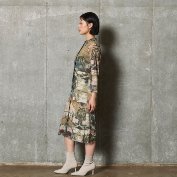 【COMING SOON】Buddha print net ドレス 詳細画像