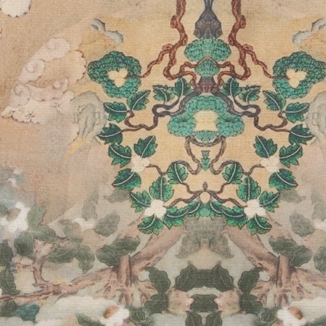 【COMING SOON】Buddha print net ドレス 詳細画像 グリーン系マルチ 11