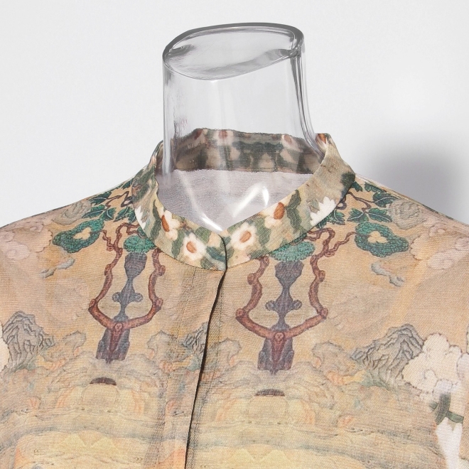 【COMING SOON】Buddha print net ドレス 詳細画像 グリーン系マルチ 9