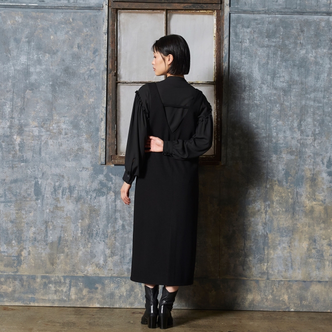 【COMING SOON】Stretch jersey ドレス 詳細画像 ブラック 3