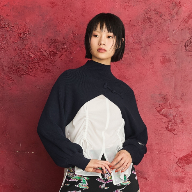 【COMING SOON】Solid Knit 詳細画像 ネイビー 1