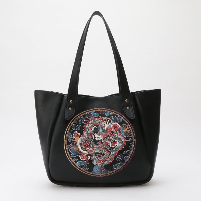 【ポイント10倍】Dragon tote Bag 詳細画像 ブラック 1
