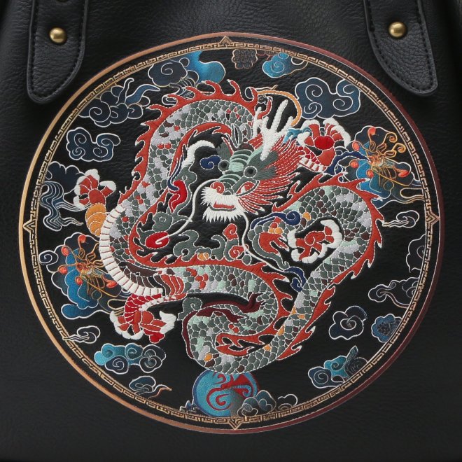 【ポイント10倍】Dragon tote Bag 詳細画像 ブラック 6