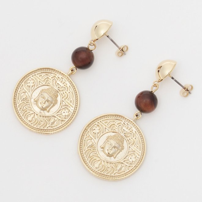 【COMING SOON】Buddha Pierced earrings 詳細画像 ゴールド 1