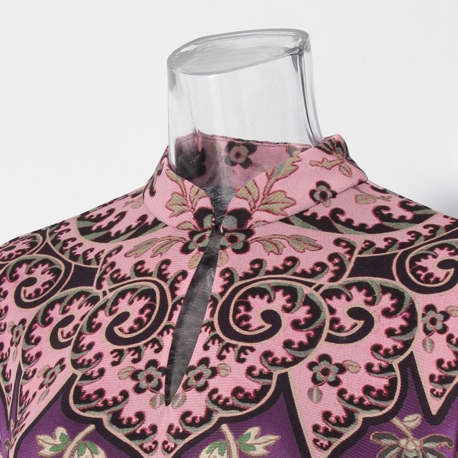 【COMING SOON】Peony butterfly print ブラウス 詳細画像 黒系マルチ 4