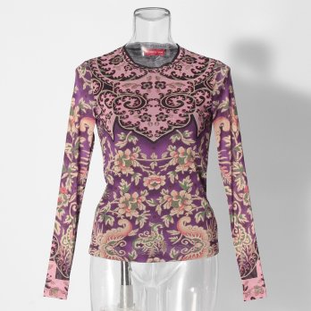 【COMING SOON】Peony butterfly print ブラウス