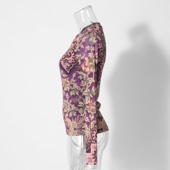 【COMING SOON】Peony butterfly print ブラウス 詳細画像