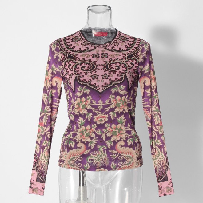 【COMING SOON】Peony butterfly print ブラウス