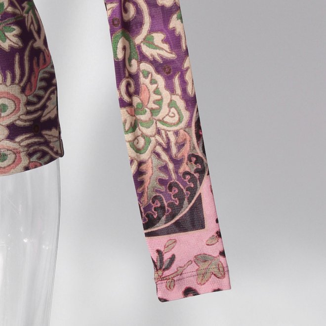 【COMING SOON】Peony butterfly print ブラウス 詳細画像 黒系マルチ 5