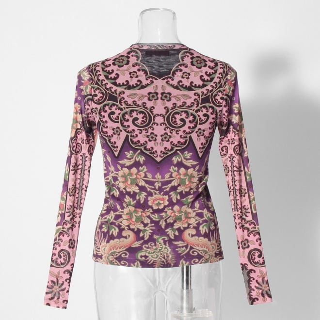 Peony butterfly print ブラウス 詳細画像 黒系マルチ 7