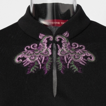 【COMING SOON】Butterfly flower embroidery on net ブラウス 詳細画像