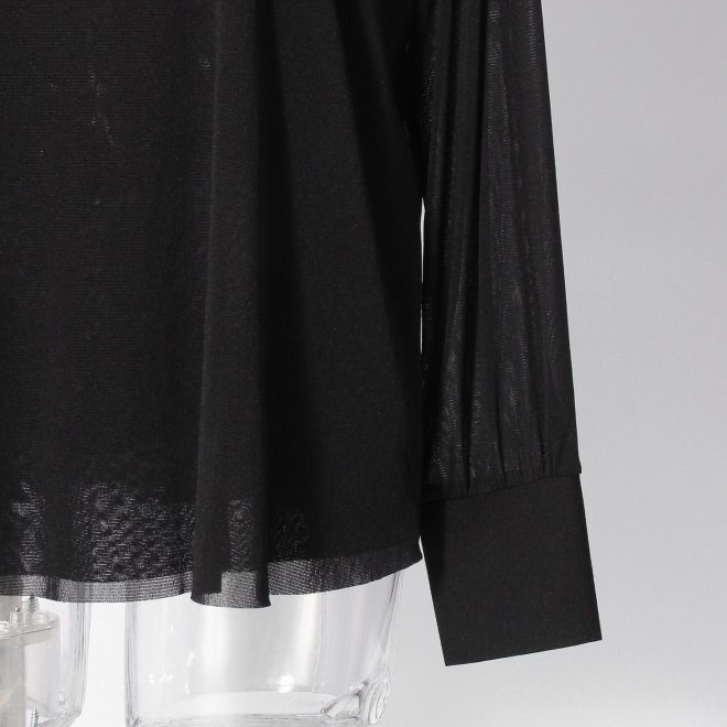 【COMING SOON】Butterfly flower embroidery on net ブラウス 詳細画像 ブラック 5