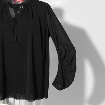 【COMING SOON】Solid netting ブラウス 詳細画像