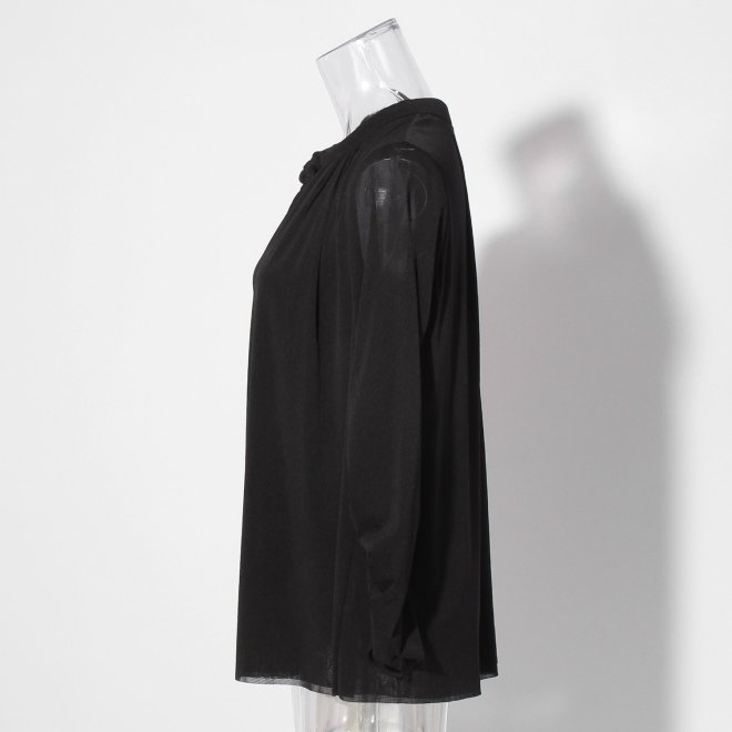 【COMING SOON】Solid netting ブラウス 詳細画像 ブラック 12