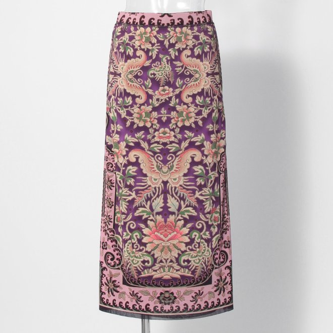 【COMING SOON】Peony butterfly print スカート