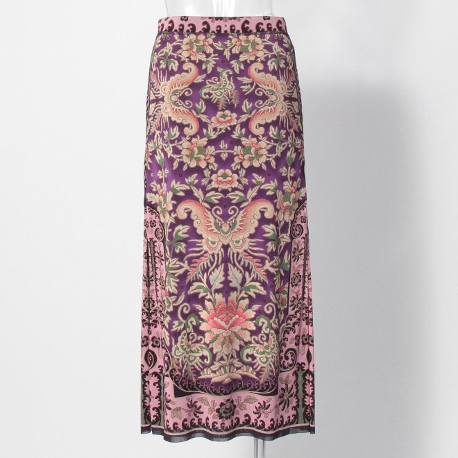 【COMING SOON】Peony butterfly print スカート 詳細画像 黒系マルチ 3