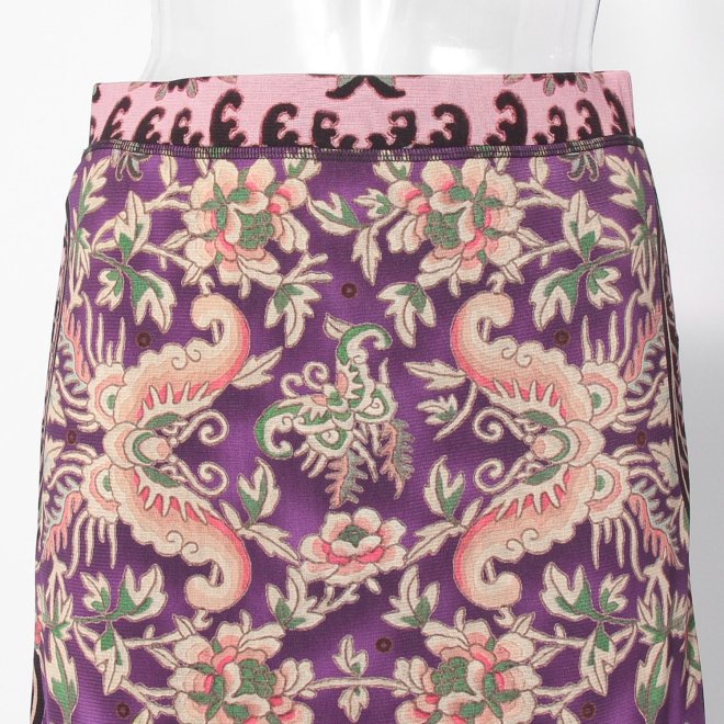 【COMING SOON】Peony butterfly print スカート 詳細画像 黒系マルチ 4