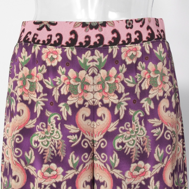 Peony butterfly print パンツ 詳細画像 黒系マルチ 8