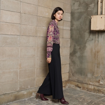 【COMING SOON】Poly crepe パンツ 詳細画像