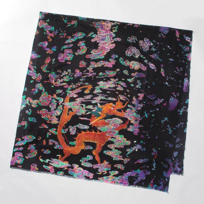 【COMING SOON】Ceramic dragon printed  ストール