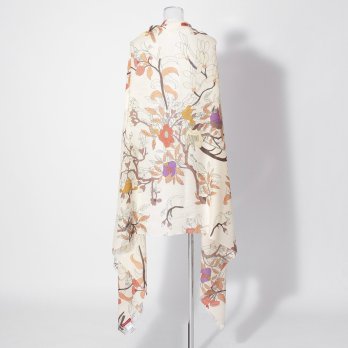 【COMING SOON】Floral inlay printed  ストール 詳細画像