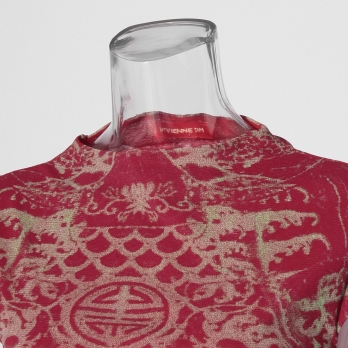 【COMING SOON】Opera shadow print on stretch net ブラウス 詳細画像