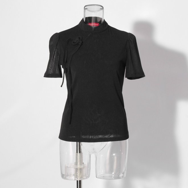 【COMING SOON】Solid netting ブラウス 詳細画像 ブラック 1