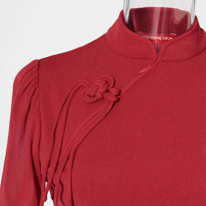 【COMING SOON】Solid netting ブラウス 詳細画像 レッド 5