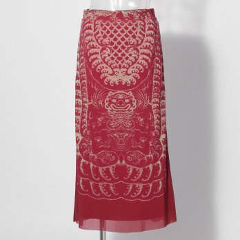 【COMING SOON】Opera shadow print on stretch net スカート