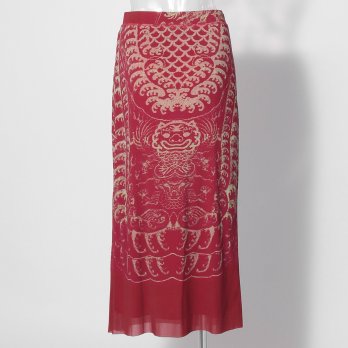 【COMING SOON】Opera shadow print on stretch net スカート 詳細画像