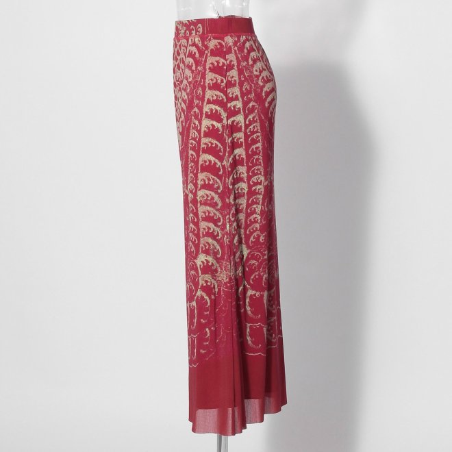 【COMING SOON】Opera shadow print on stretch net スカート 詳細画像 赤系マルチ 2