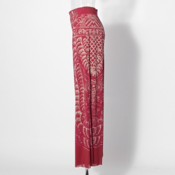 【COMING SOON】Opera shadow print on stretch net パンツ 詳細画像