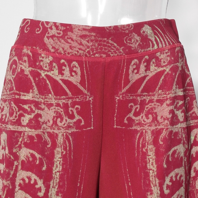 【COMING SOON】Opera shadow print on stretch net パンツ 詳細画像 赤系マルチ 8