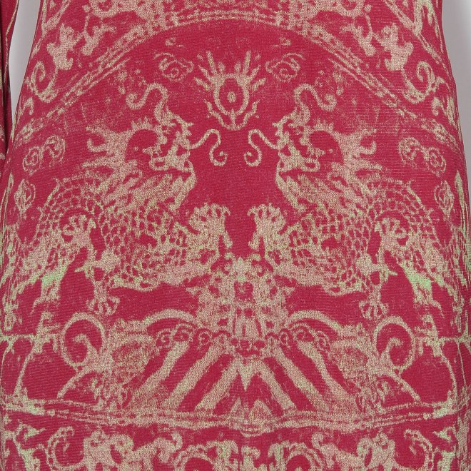 【COMING SOON】Opera shadow print on stretch net ドレス 詳細画像 赤系マルチ 6